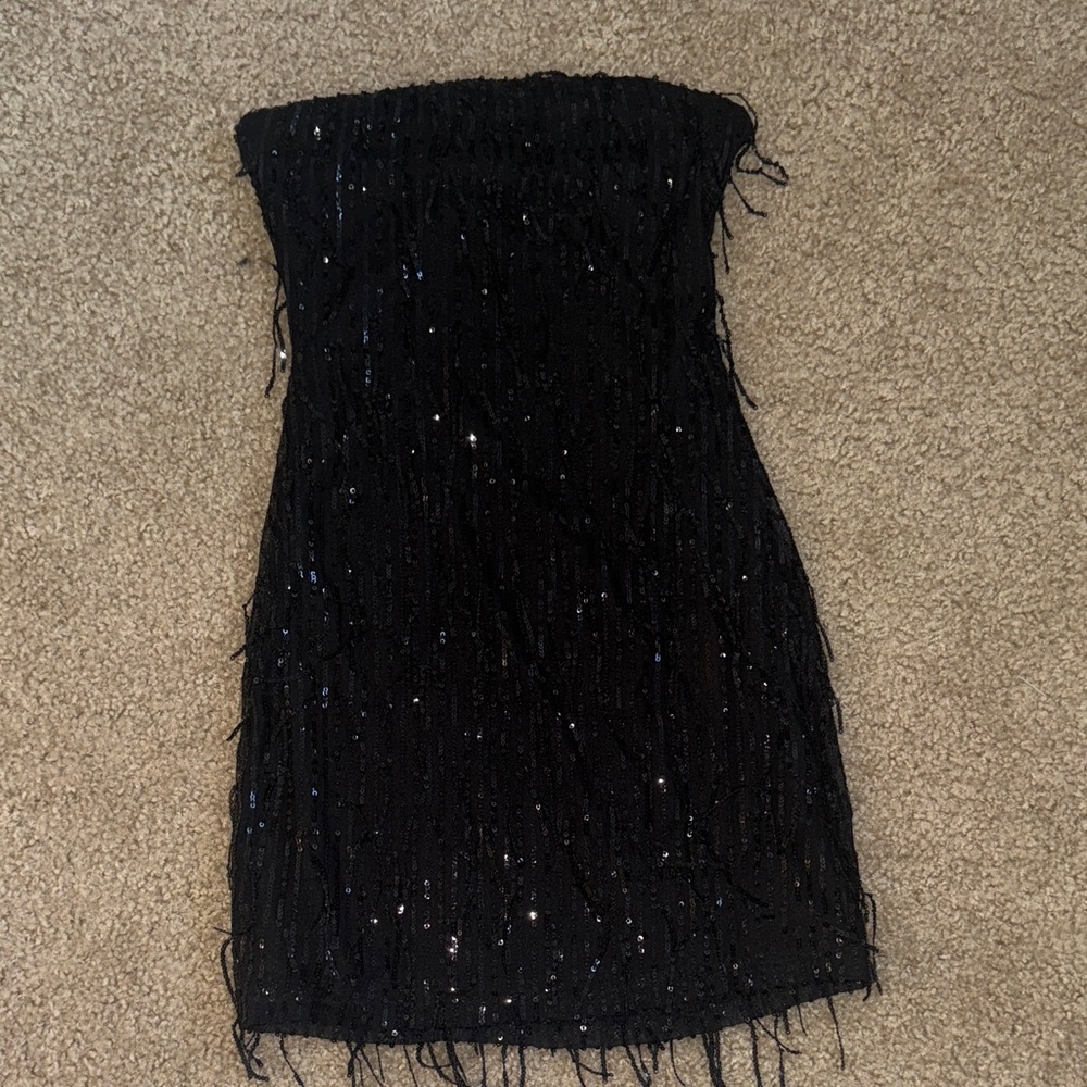 Wild Fable Black Strapless Dress